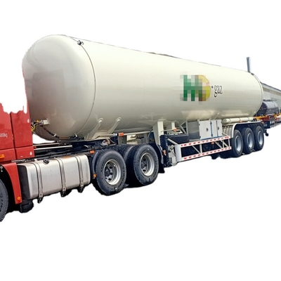 Truck Trailer HCSV Tri Axle LPG Tanker Trailer / Storage Tank Semi